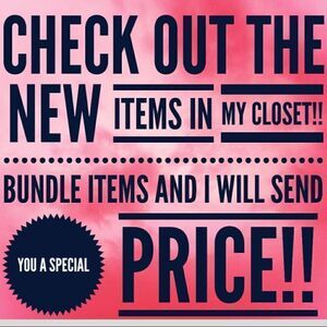 New items!!!!!! Bundle and save I will sent you a special price!!!